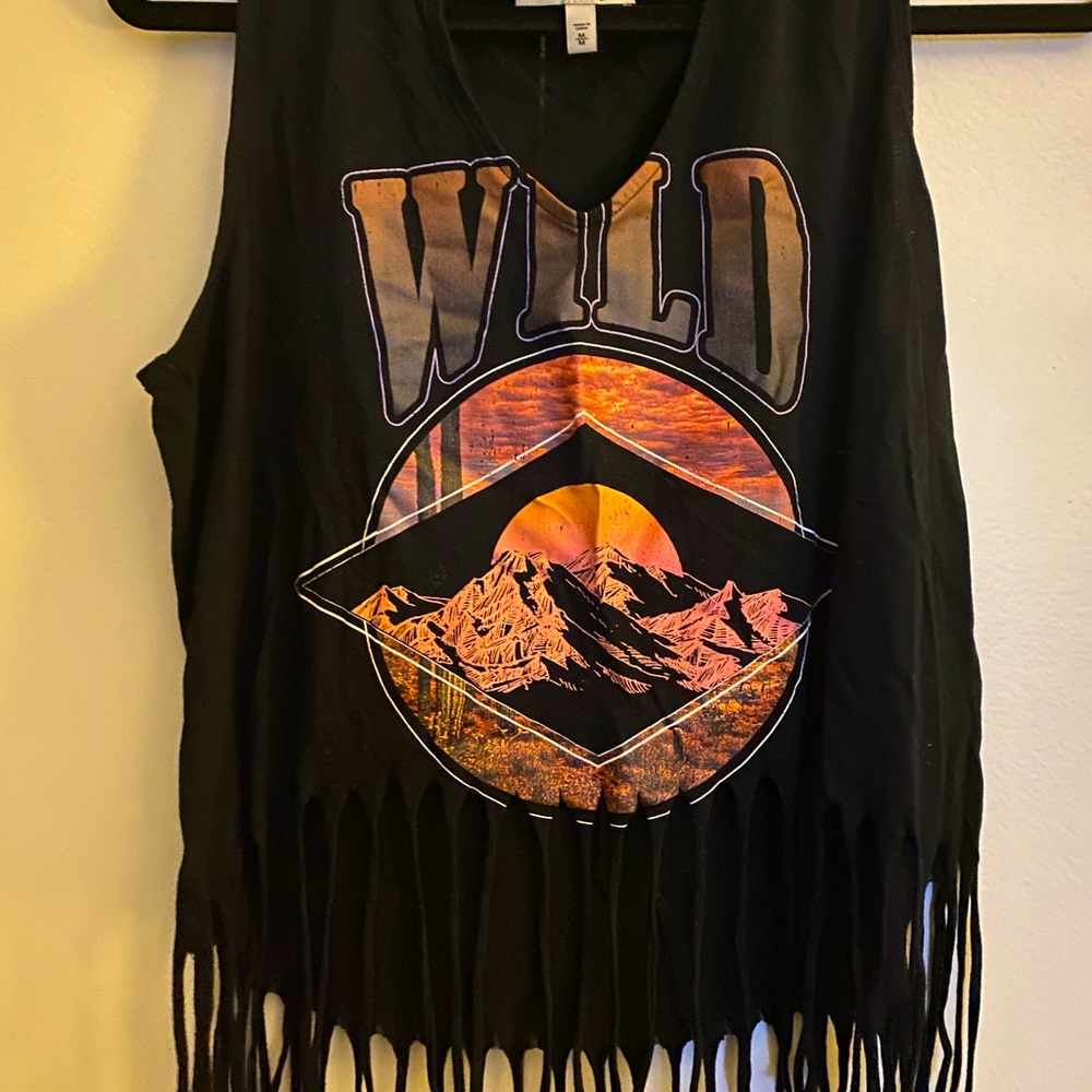 Fringe T-Shit -crop